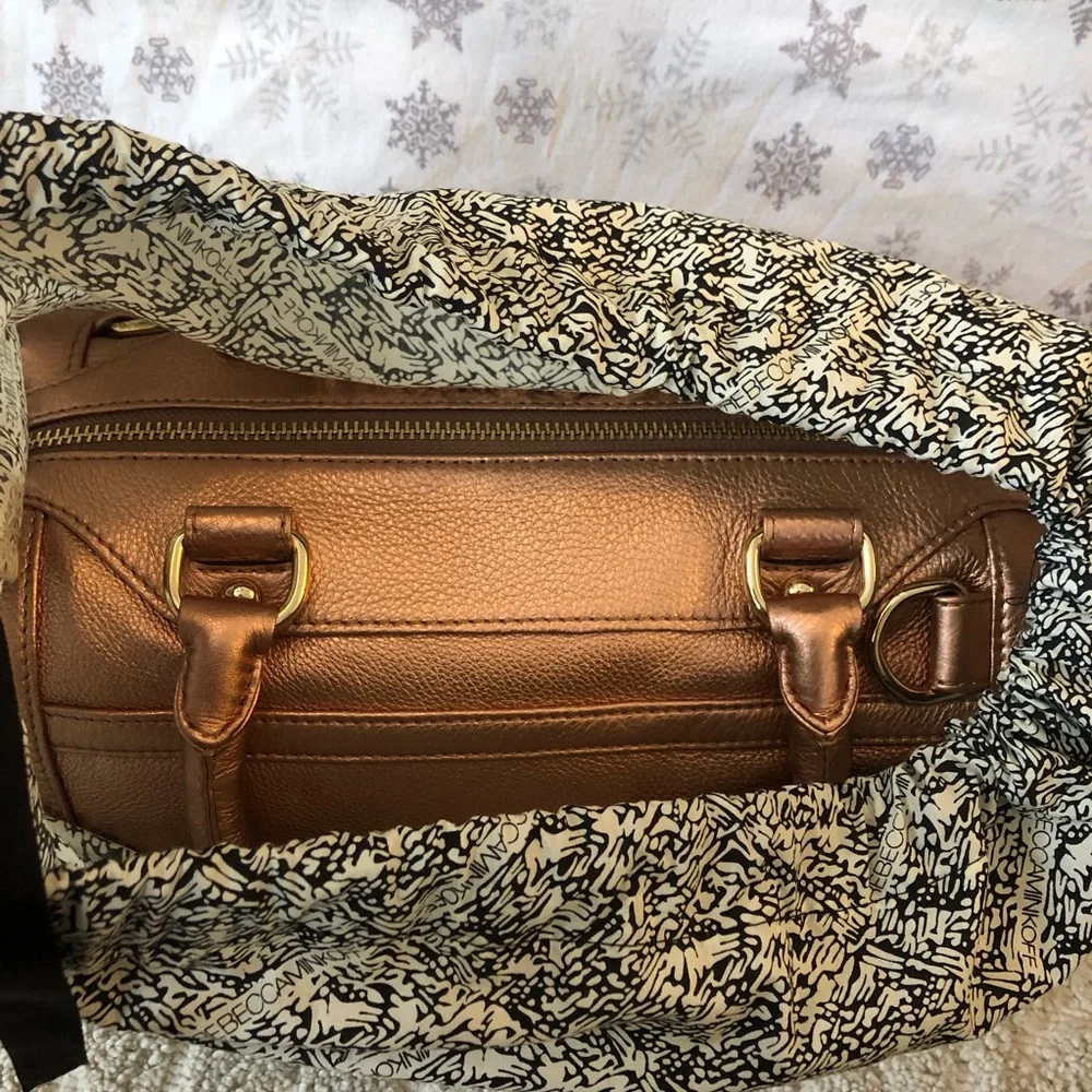 Rebecca Minkoff MAB Mini Satchel in Rosegold - Picture 4 of 17